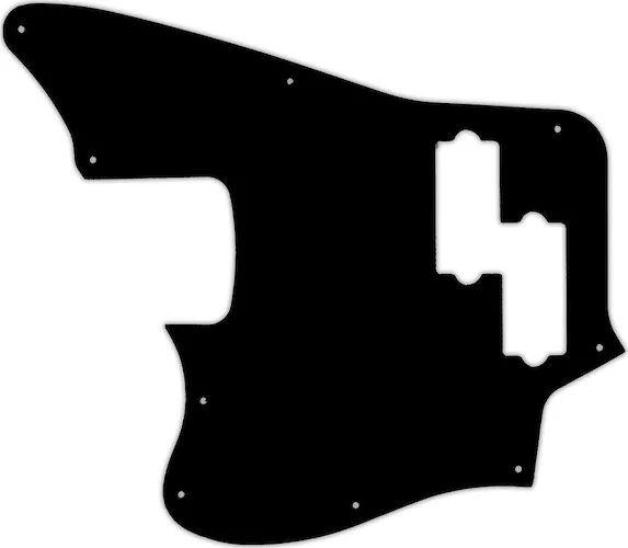 WD Custom Pickguard For Left Hand Fender 2018 Player Series Jaguar Bass #01T Black Thin