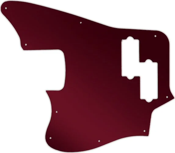 WD Custom Pickguard For Left Hand Fender 2018 Player Series Jaguar Bass #10R Red Mirror