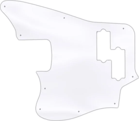 WD Custom Pickguard For Left Hand Fender 2018 Player Series Jaguar Bass #45T Clear Acrylic Thin