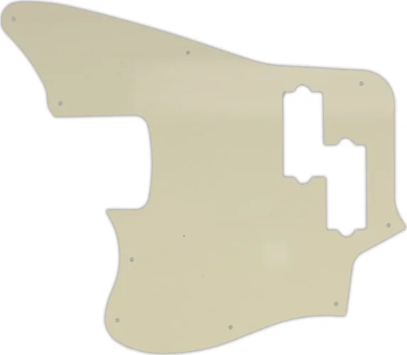 WD Custom Pickguard For Left Hand Fender 2018 Player Series Jaguar Bass #55S Parchment Solid