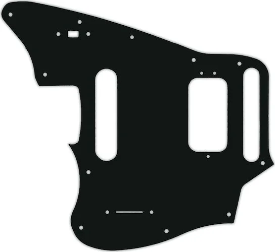 WD Custom Pickguard For Left Hand Fender 2018-Present Made In Mexico Player Series Jaguar #01A Black Acrylic