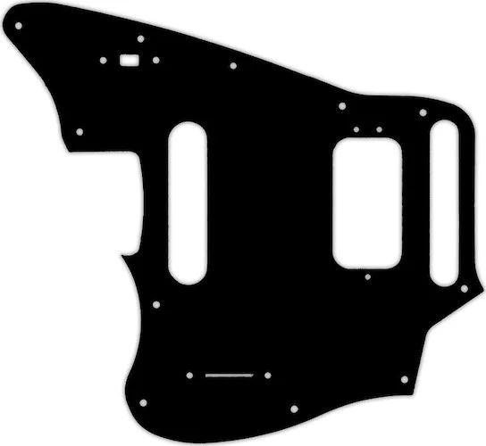 WD Custom Pickguard For Left Hand Fender 2018-Present Made In Mexico Player Series Jaguar #03P Black/Parchment