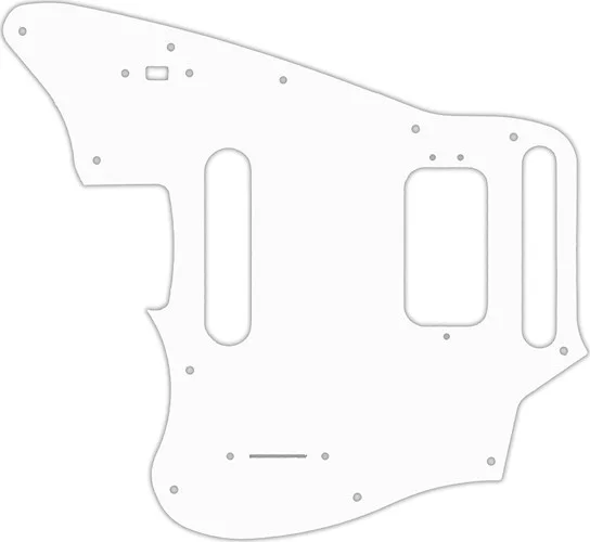 WD Custom Pickguard For Left Hand Fender 2018-Present Made In Mexico Player Series Jaguar #04 White/Black/Whit