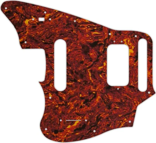 WD Custom Pickguard For Left Hand Fender 2018-Present Made In Mexico Player Series Jaguar #05P Tortoise Shell/