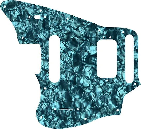 WD Custom Pickguard For Left Hand Fender 2018-Present Made In Mexico Player Series Jaguar #28AQ Aqua Pearl/Black/White/Black