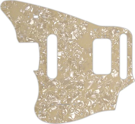 WD Custom Pickguard For Left Hand Fender 2018-Present Made In Mexico Player Series Jaguar #28C Cream Pearl/Cre
