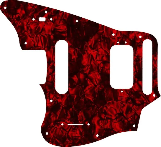 WD Custom Pickguard For Left Hand Fender 2018-Present Made In Mexico Player Series Jaguar #28DRP Dark Red Pearl/Black/White/Black