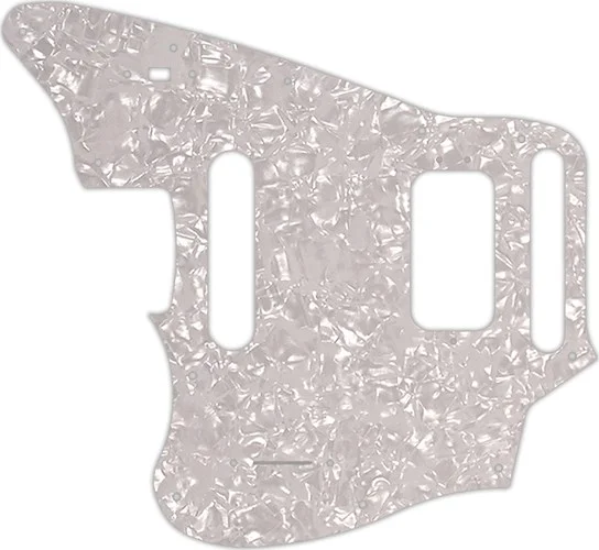 WD Custom Pickguard For Left Hand Fender 2018-Present Made In Mexico Player Series Jaguar #28 White Pearl/Whit