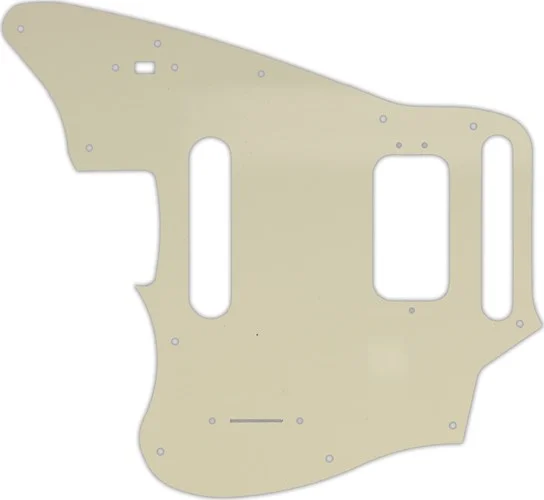WD Custom Pickguard For Left Hand Fender 2018-Present Made In Mexico Player Series Jaguar #55S Parchment Solid