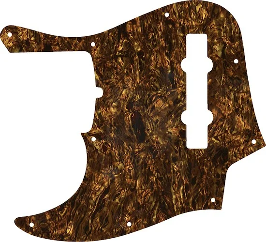 WD Custom Pickguard For Left Hand Fender 2019 5 String American Ultra Jazz Bass V #28TBP Tortoise Brown Pearl