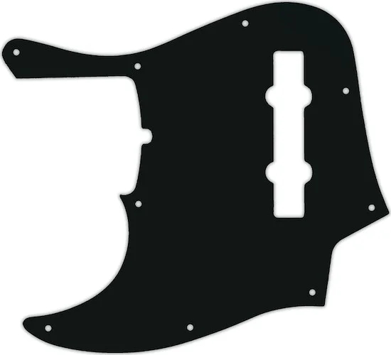 WD Custom Pickguard For Left Hand Fender 2019 5 String American Ultra Jazz Bass V #01A Black Acrylic