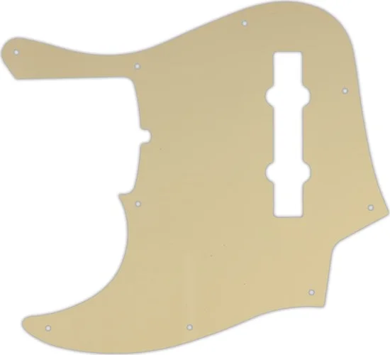 WD Custom Pickguard For Left Hand Fender 2019 5 String American Ultra Jazz Bass V #06T Cream Thin