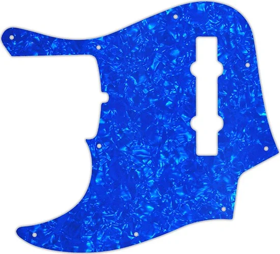 WD Custom Pickguard For Left Hand Fender 2019 5 String American Ultra Jazz Bass V #28BU Blue Pearl/White/Black
