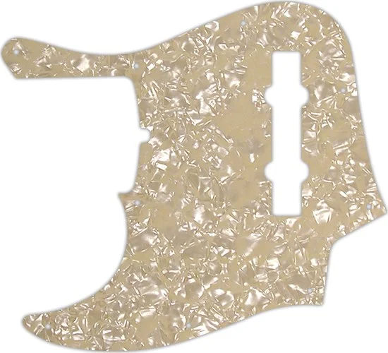 WD Custom Pickguard For Left Hand Fender 2019 5 String American Ultra Jazz Bass V #28C Cream Pearl/Cream/Black