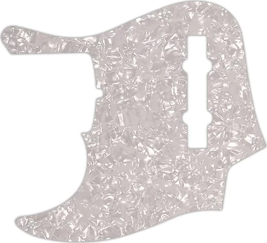 WD Custom Pickguard For Left Hand Fender 2019 5 String American Ultra Jazz Bass V #28 White Pearl/White/Black/