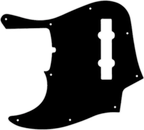 WD Custom Pickguard For Left Hand Fender 2019 5 String American Ultra Jazz Bass V #39 Black/Black/C