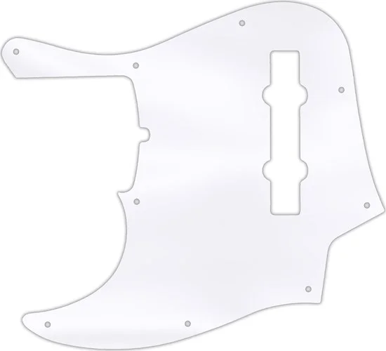 WD Custom Pickguard For Left Hand Fender 2019 5 String American Ultra Jazz Bass V #45 Clear Acrylic