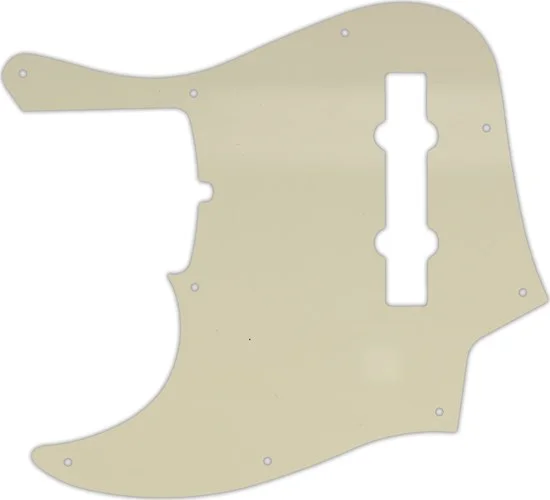 WD Custom Pickguard For Left Hand Fender 2019 5 String American Ultra Jazz Bass V #55 Parchment 3 Ply