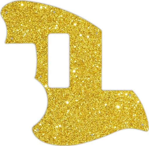 WD Custom Pickguard For Left Hand Fender 2019-Present Made In Mexico Alternate Reality Powercaster #60GS Gold Sparkle 