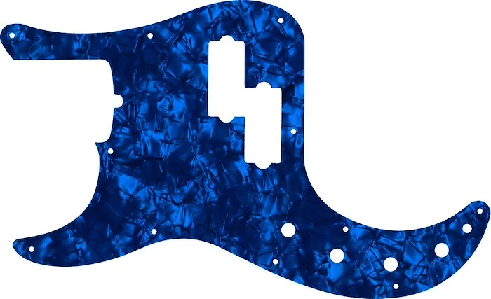 WD Custom Pickguard For Left Hand Fender 2019 American Ultra Precision Bass #28DBP Dark Blue Pearl/Black/White/Black