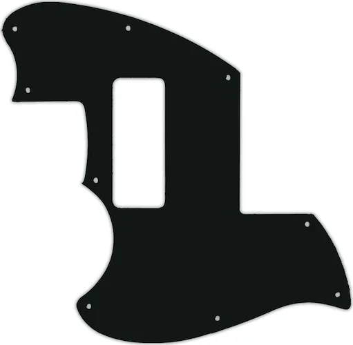 WD Custom Pickguard For Left Hand Fender 2019-Present Made In Mexico Alternate Reality Powercaster #01A Black 