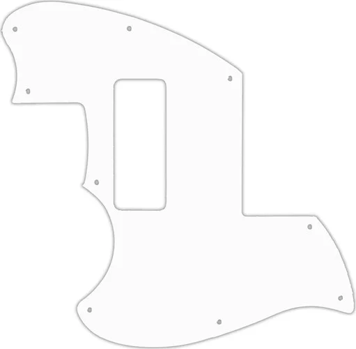 WD Custom Pickguard For Left Hand Fender 2019-Present Made In Mexico Alternate Reality Powercaster #02 White