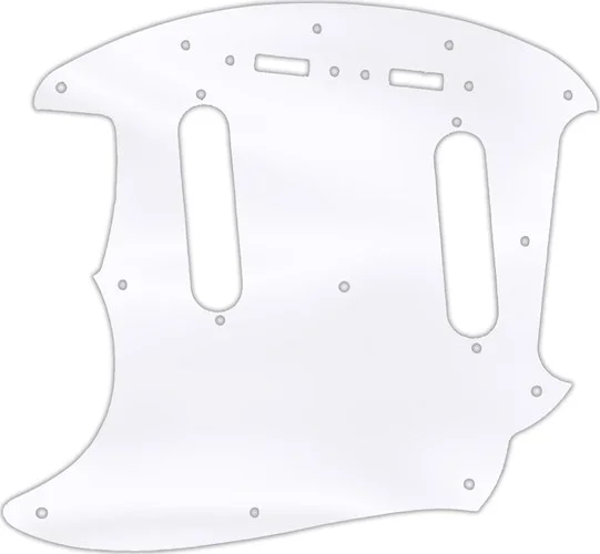 WD Custom Pickguard For Left Hand Fender 2019 Made In Mexico Vintera 60's Mustang #45 Clear Acrylic