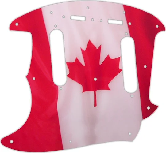 WD Custom Pickguard For Left Hand Fender 2019 Made In Mexico Vintera 60's Mustang #G11 Canadian Flag Graphic