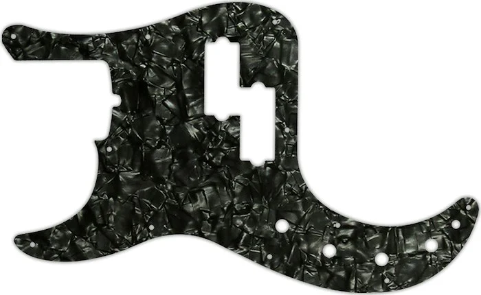WD Custom Pickguard For Left Hand Fender 2019 American Ultra Precision Bass #28BK Black Pearl/White/Black/Whit