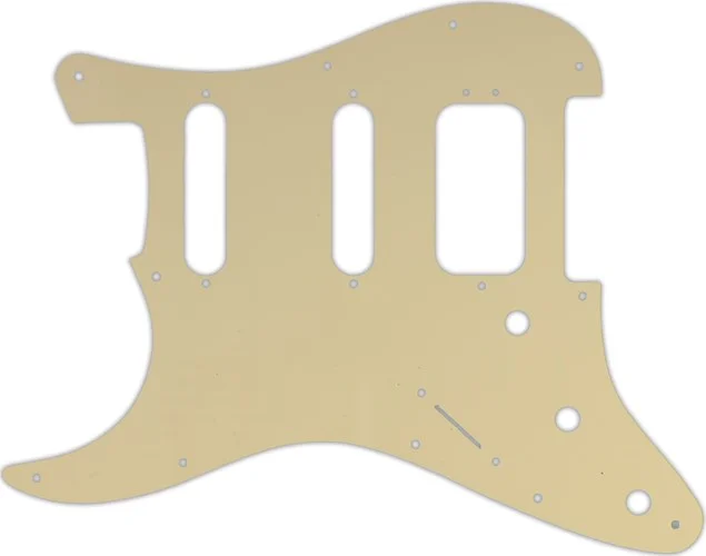 WD Custom Pickguard For Left Hand Fender 2019 American Ultra Stratocaster HSS #06B Cream/Black/Cream