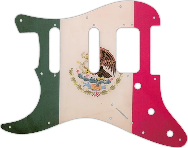 WD Custom Pickguard For Left Hand Fender 2019 American Ultra Stratocaster HSS #G12 Mexican Flag Graphic