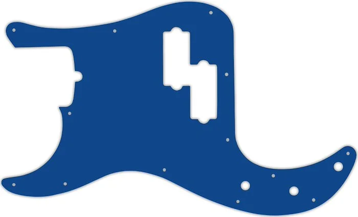 WD Custom Pickguard For Left Hand Fender 4 String American Professional Precision Bass #08 Blue/White/Blue