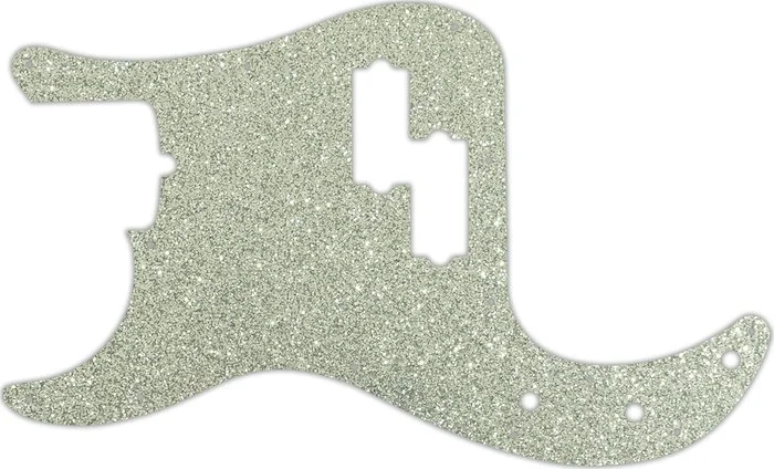 WD Custom Pickguard For Left Hand Fender 4 String American Professional Precision Bass #60SS Silver Sparkle 