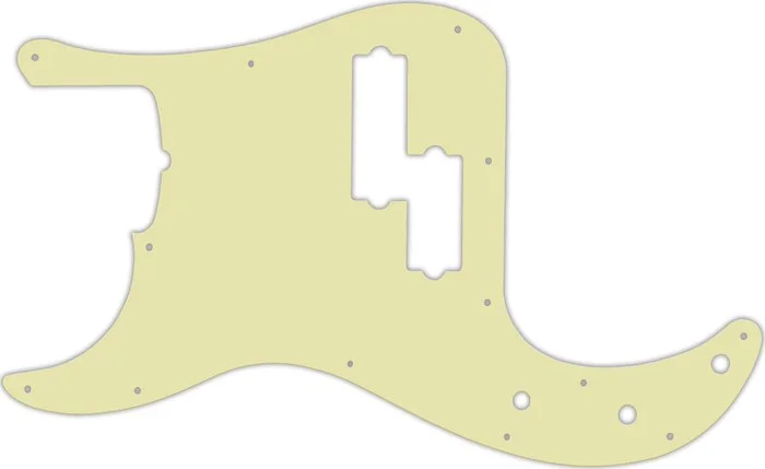 WD Custom Pickguard For Left Hand Fender 5 String American Professional Precision Bass #34T Mint Green Thin