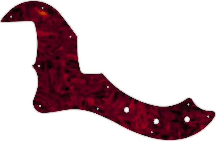 WD Custom Pickguard For Left Hand Fender 5 String American Standard Dimension Bass V #05T Tortoise Shell Solid
