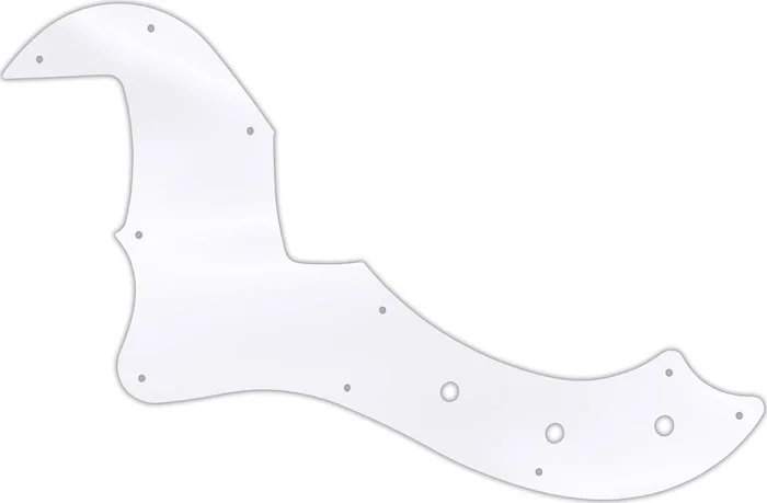 WD Custom Pickguard For Left Hand Fender 5 String American Standard Dimension Bass V #45T Clear Acrylic Thin