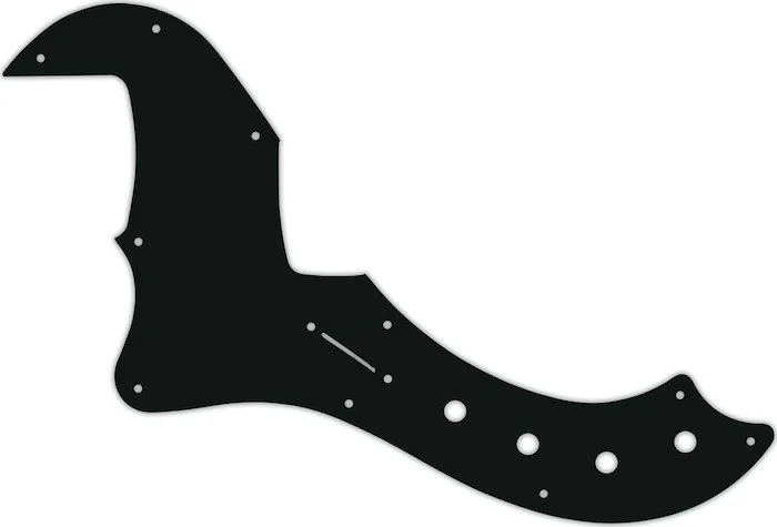 WD Custom Pickguard For Left Hand Fender 5 String American Deluxe Or American Elite Dimension Bass V #01A Blac