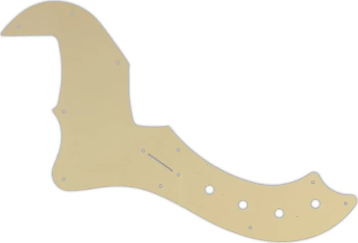 WD Custom Pickguard For Left Hand Fender 5 String American Deluxe Or American Elite Dimension Bass V #06B Crea