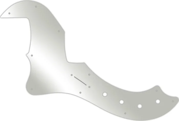 WD Custom Pickguard For Left Hand Fender 5 String American Deluxe Or American Elite Dimension Bass V #10 Mirro