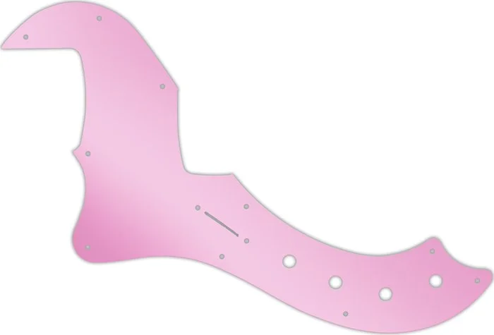 WD Custom Pickguard For Left Hand Fender 5 String American Deluxe Or American Elite Dimension Bass V #10P Pink