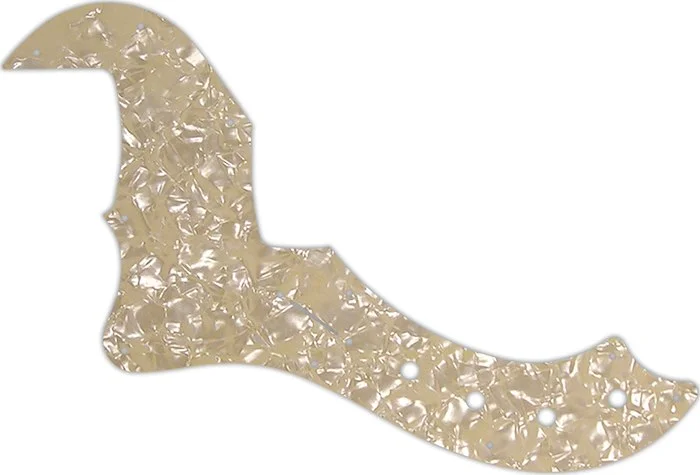 WD Custom Pickguard For Left Hand Fender 5 String American Deluxe Or American Elite Dimension Bass V #28C Crea