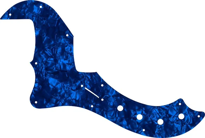 WD Custom Pickguard For Left Hand Fender 5 String American Deluxe Or American Elite Dimension Bass V #28DBP Dark Blue Pearl/Black/White/Black