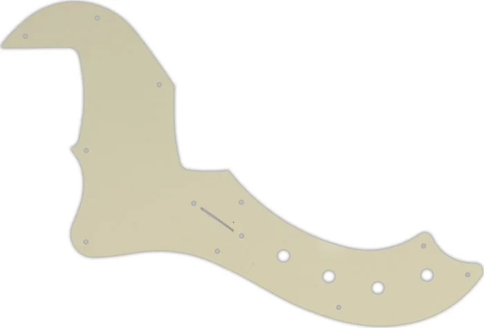 WD Custom Pickguard For Left Hand Fender 5 String American Deluxe Or American Elite Dimension Bass V #55S Parc