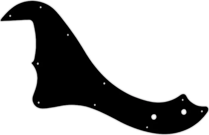 WD Custom Pickguard For Left Hand Fender 5 String Standard Dimension Bass V #03P Black/Parchment/Black