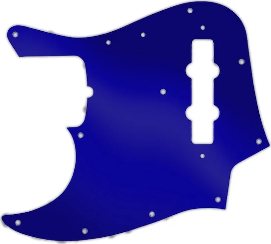 WD Custom Pickguard For Left Hand Fender 50th Anniversary Jazz Bass #10DBU Dark Blue Mirror