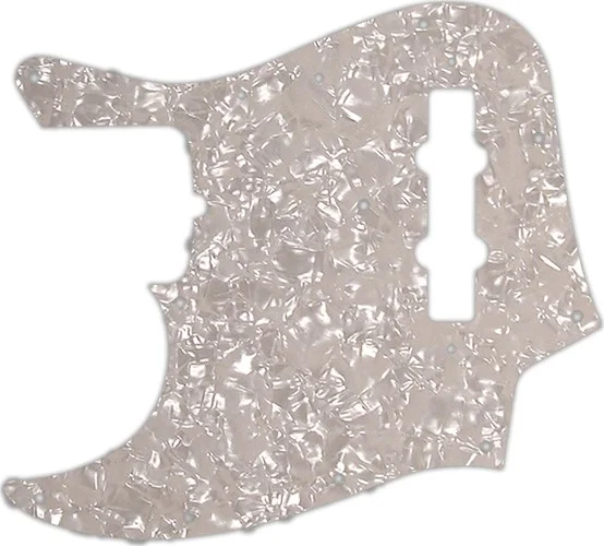 WD Custom Pickguard For Left Hand Fender 50th Anniversary Jazz Bass #28A Aged Pearl/White/Black/White