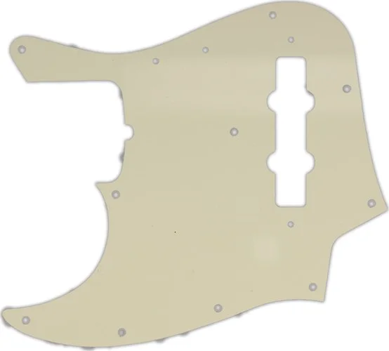 WD Custom Pickguard For Left Hand Fender 50th Anniversary Jazz Bass #55T Parchment Thin