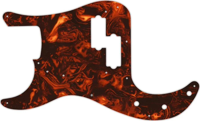 WD Custom Pickguard For Left Hand Fender 50th Anniversary Precision Bass #05F Faux Tortiose