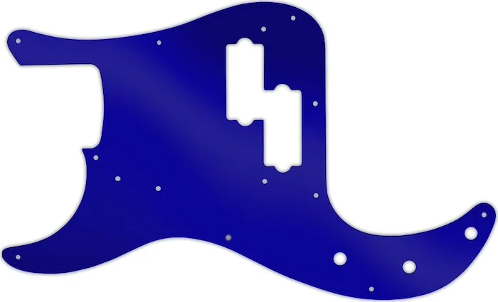 WD Custom Pickguard For Left Hand Fender 50th Anniversary Precision Bass #10DBU Dark Blue Mirror