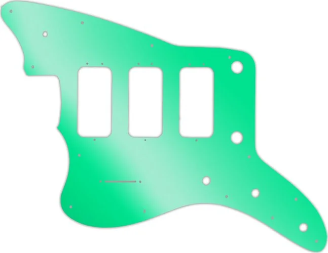 WD Custom Pickguard For Left Hand Fender 60th Anniversary Triple Jazzmaster #10GR Green Mirror